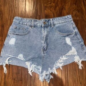 Denim Distressed Women's Shorts
